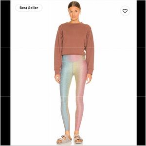 Beyond Yoga Silver Mist Prismatic SoftMark High Waisted Midi Leggings XS